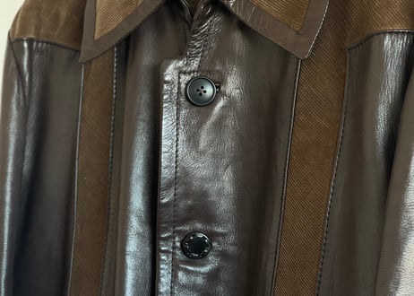 60–70s loewe leather coat