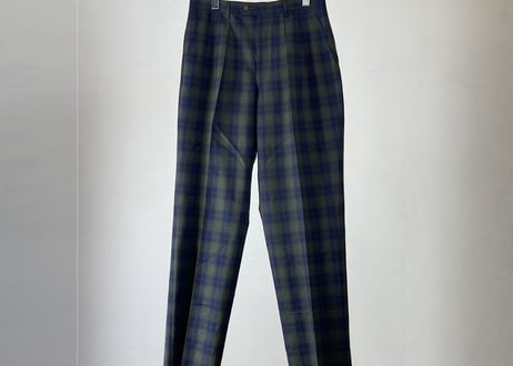 paris check trousers dead stock