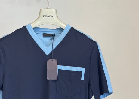 prada v neck tops dead stock