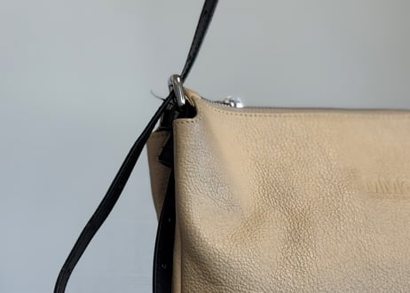 mm6 leather logo shoulder bag