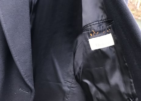 80-90s double chesterfield coat