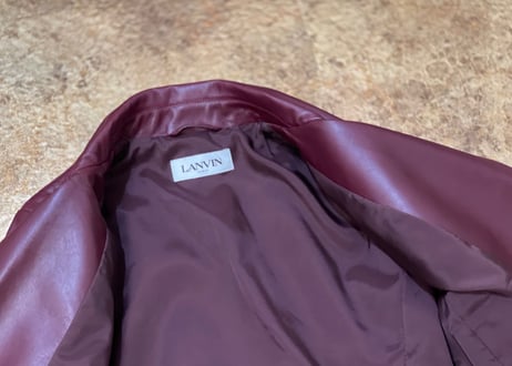 lanvin 2017aw leather jacket dead stock