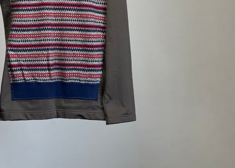 00s comme des garcons "異素材" knit sweat