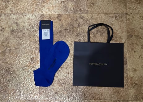 bottega veneta 2020aw socks blue dead stock
