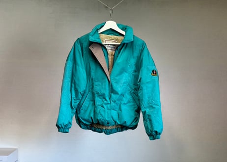 vintage moncler down jacket "urquoise"