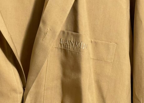 90s lanvin silk logo shirt