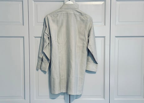 hermes silk three quarter sleeve shirt