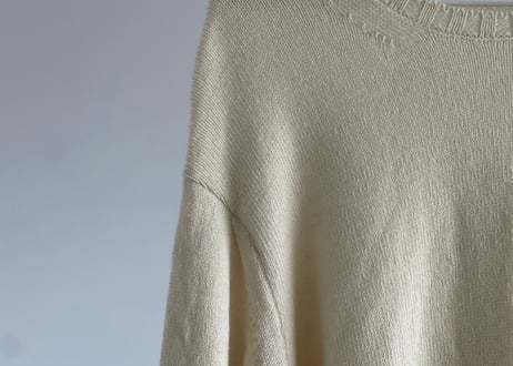 auralee drop shoulder knit