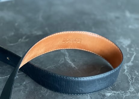 loewe anagram leather belt