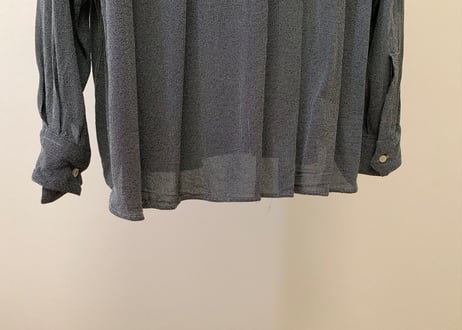giorgio armani crepe dough shirt gray