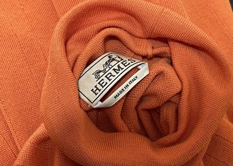 hermes orange knit