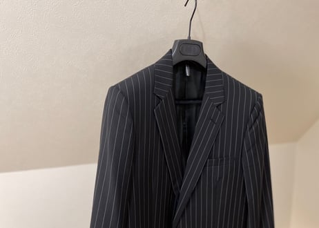 diorhomme 07 "we look good together期” stripe set up suit