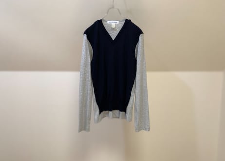 comme des garcons shirt switching knit