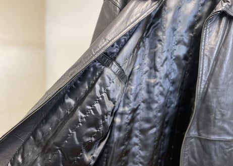 calvin klein over size leather jacket