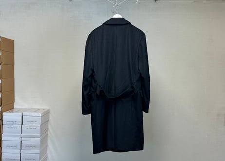 cashmere double long coat #B