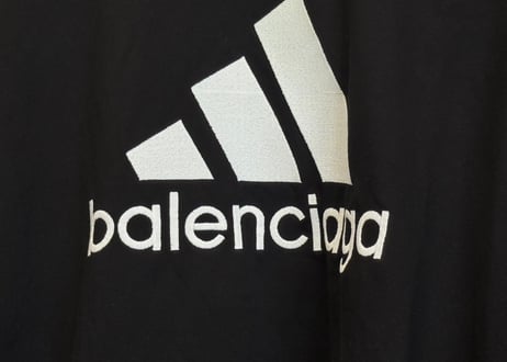 balenciaga adidas game shirt black