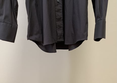 prada pocket shirt gray