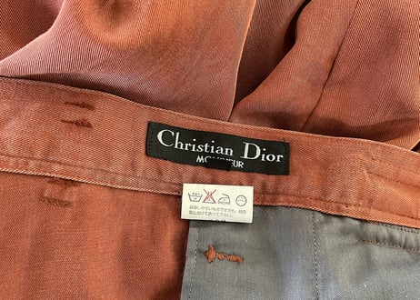 christian dior tack trousers