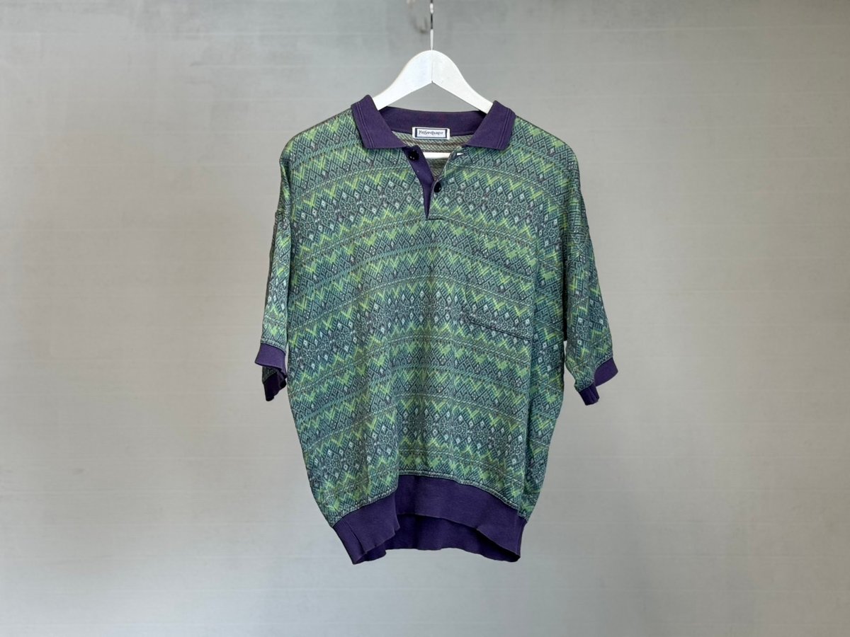 yves saint laurent knit polo shirt | weekend tokyo