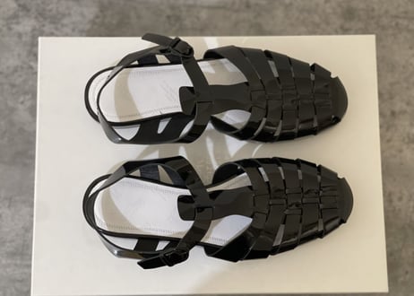 maison margiela leather sandals dead stock