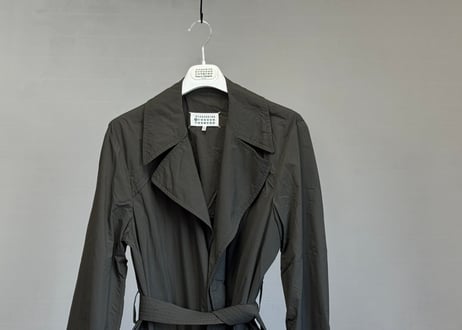 maison margiela technical fabric trench coat