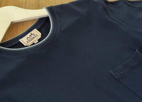 hermes "H logo"pocket tops