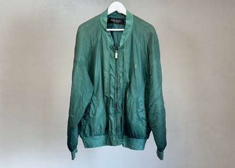 yves saint laurent YSL logo silk jacket mint green