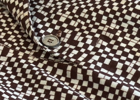hermes "総柄" polo shirt
