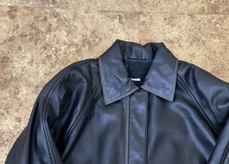 90's loewe leather coat