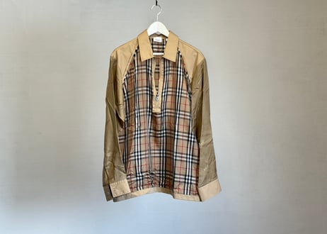 burberry cupra logo check tops dead stock