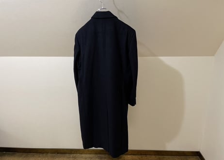 80-90s pure cashmere quilting double chesterfield coat