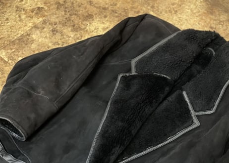 80s gianni versace istante leather coat