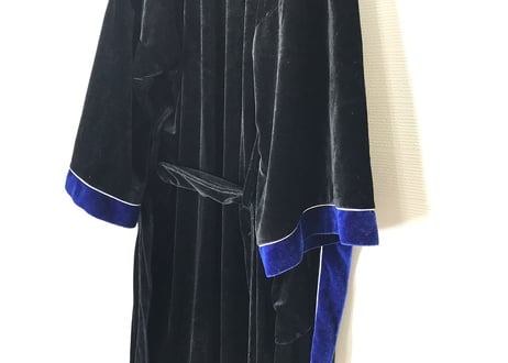 90s christian dior velour robe coat