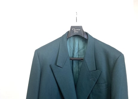 christian dior green double blazer dead stock