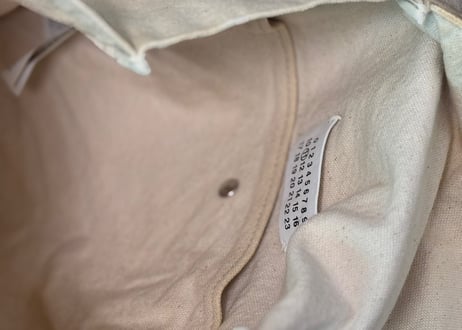 mason margiela atelier logo back pack