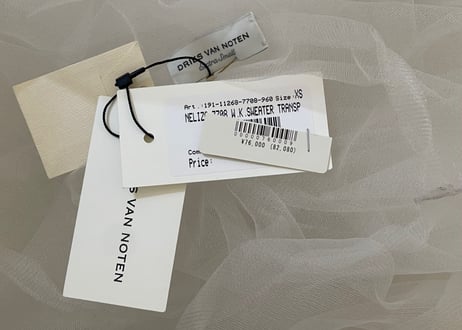 dries van noten see-through tops dead stock