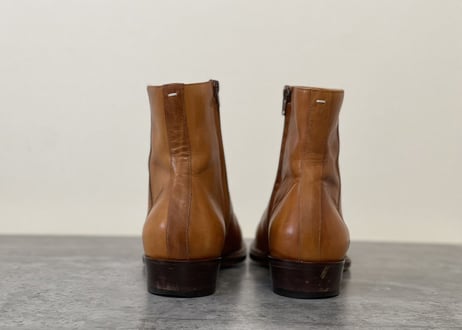 maison margiela "replica" leather heel boots 43