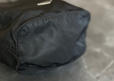 prada nylon "巾着" bag black #B