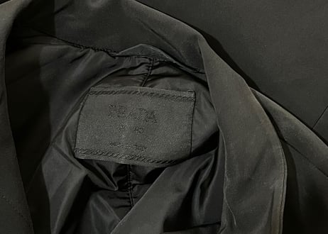 prada front belt coat