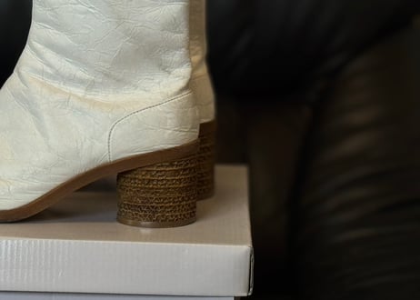 maison margiela "penki" tabi heel boots 42