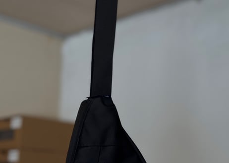comme des garsons logo shoulder bag dead stock