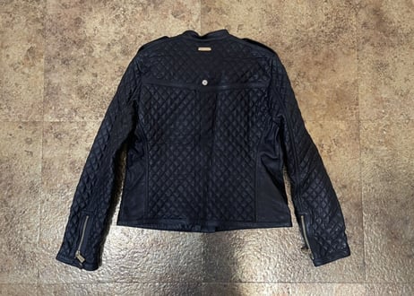 Trussardi quilting leather jacket dead stock