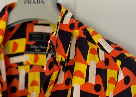 prada × holliday & brown silk shirt