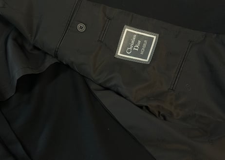 dior set up suit black