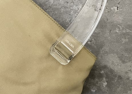 prada clear handle bag
