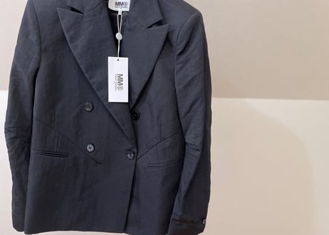 mm6 maison margiela 2020aw nylon doule black blazer dead stock