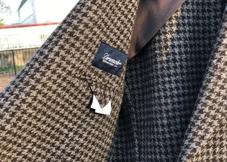 2019aw drumohr double chesterfield coat dead stock