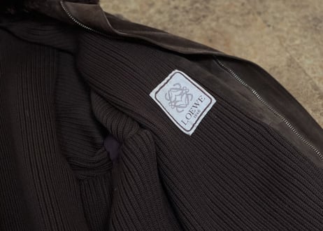 80s loewe leather coat
