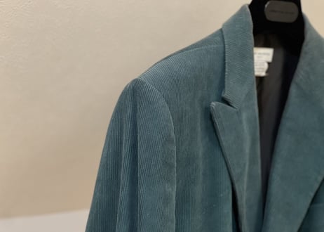driesvannoten corduroy green double jacket