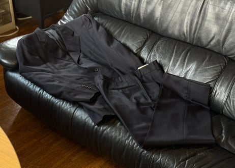 burberry stripe set up suit